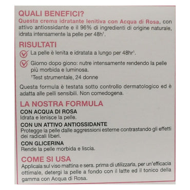 GARNIER Crema Lenitiva Idratante 48h ROSA, Con Acqua Di Rosa. Per Pelli Secche e Sensibili, Con Il 96% Di Ingredienti Di Origine Naturale 50ml