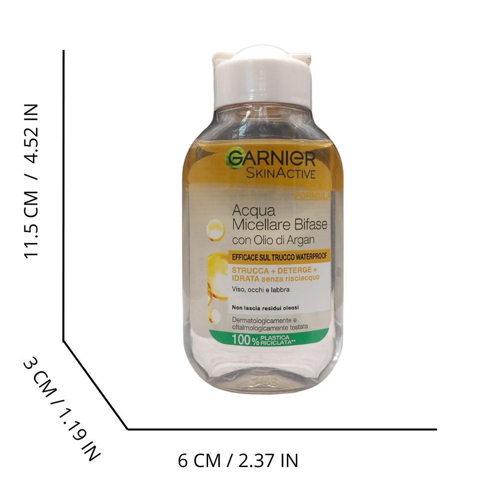 GARNIER acqua micellare detergente bifase olio di argan 100ml