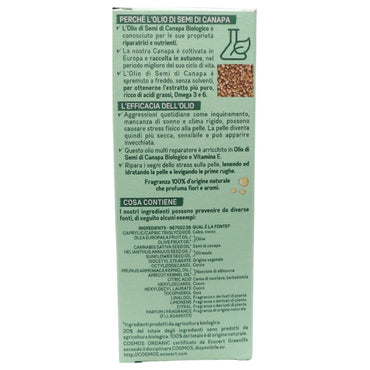 GARNIER Olio Viso Notte Bio, Olio Notte Multi Riparatore Con Olio Di Semi Di Canapa Biologico E Vitamina E, Per Pelli Stressate, Anche Sensibili E Prime Rughe, 30 ml