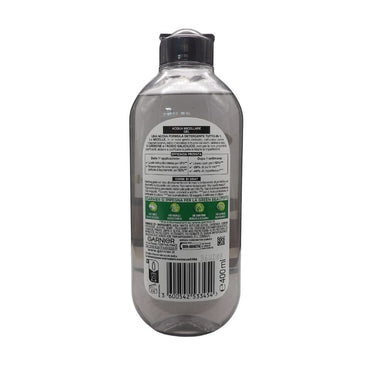 GARNIER SkinActive Acqua Micellare Gel Purificante con Carbone, Detelrgente e Opacizzante, Per Tutti i Tipi di Pelle, Senza Risciacquo, Formula Vegana, 400 ml