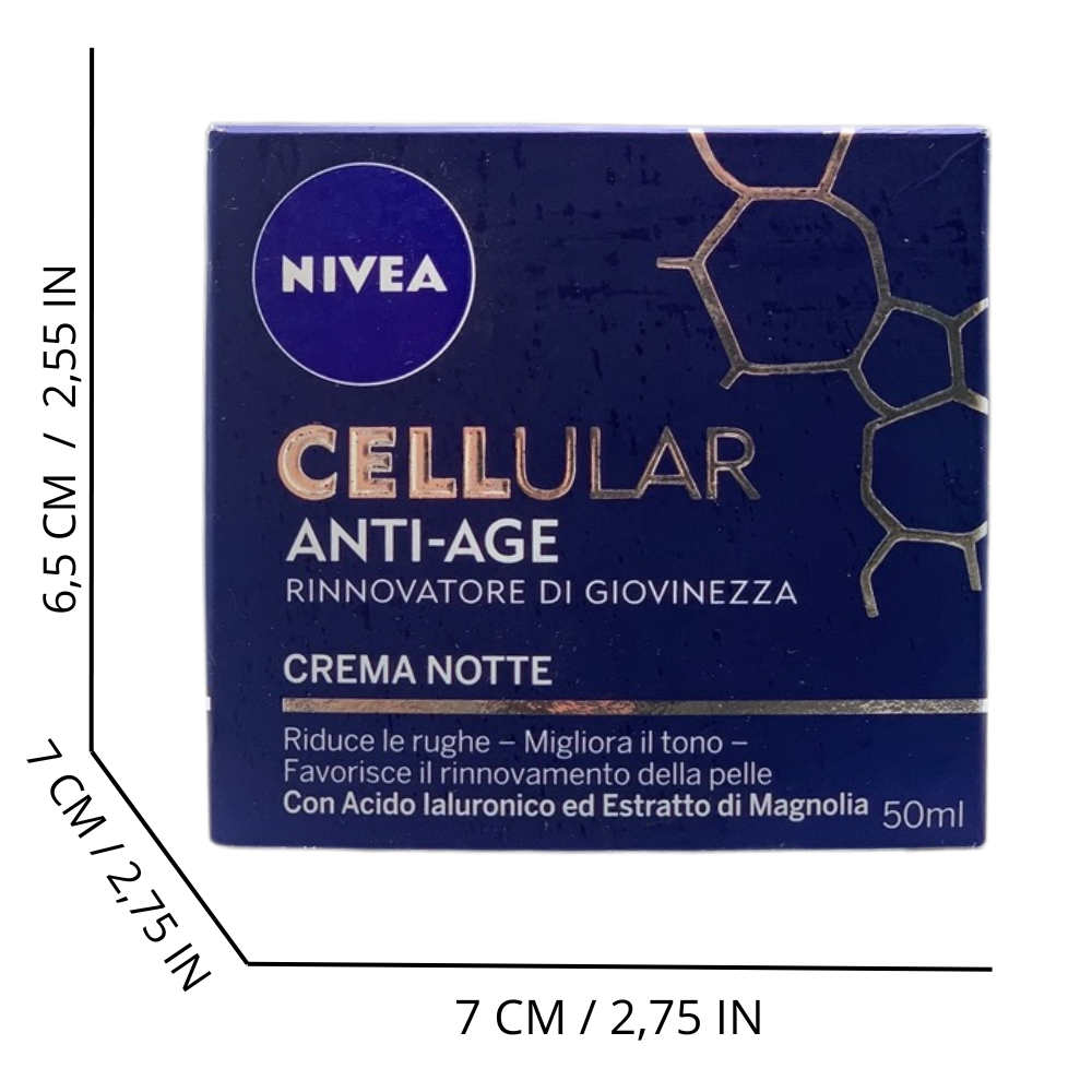 NIVEA Cellular Hyaluron Filler Anti-Age Crema Notte - 50 Ml