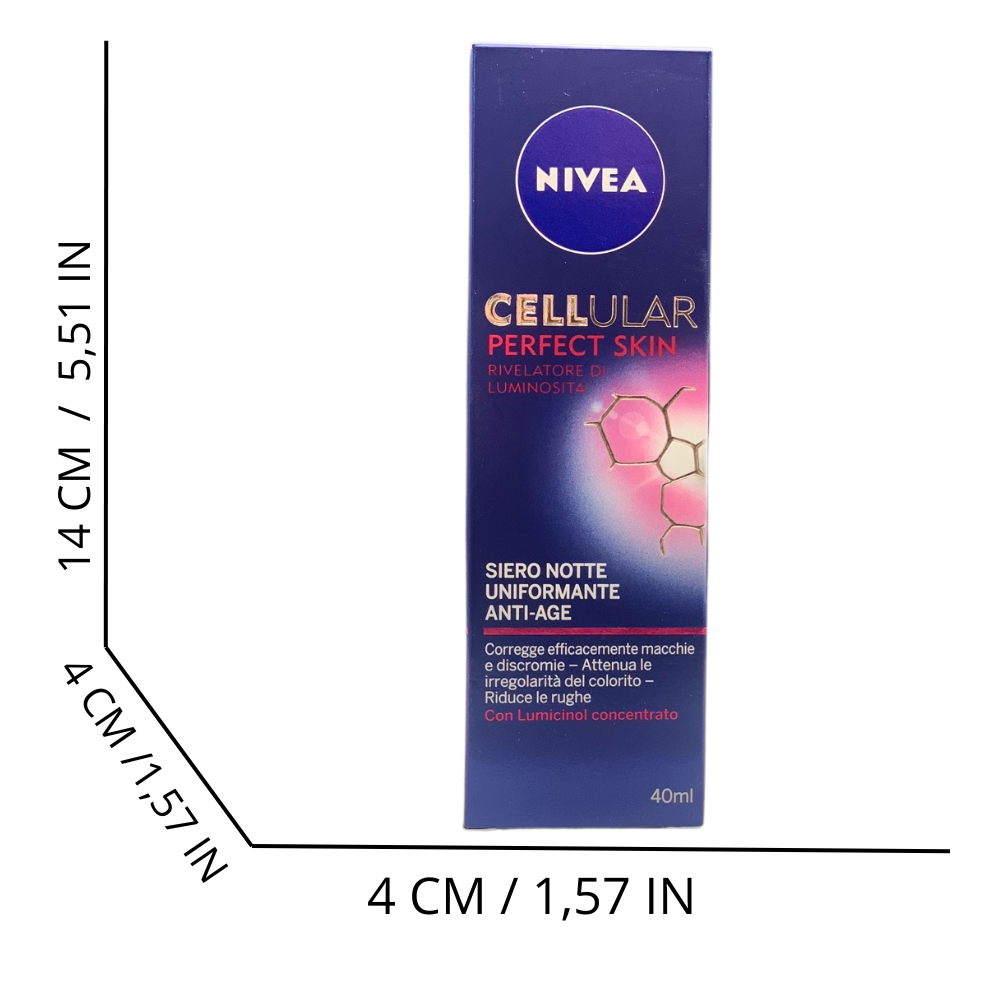 NIVEA cellular perfect skin siero notte uniformante anti-age 40 ml