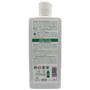 EQUILIBRA Dermo Doccia ALOE Delicato e Idratante, Ideale Per Una Detersione Quotidiana Di Tutto Il Corpo 250ml