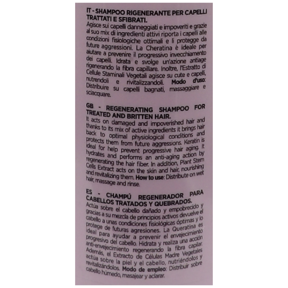 DIKSON Shampoo Rigenerante alla Cheratina Dikson (500 ml), un trattamento intensivo formulato per capelli fragili, indeboliti e trattati.
