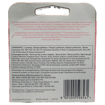 VENUS Gillette Venus ComfortGlide Spa Breeze Lamette Di Ricambio, 4 Lamette Di Ricambio, Manico Ergonomico E Supporto Per Doccia