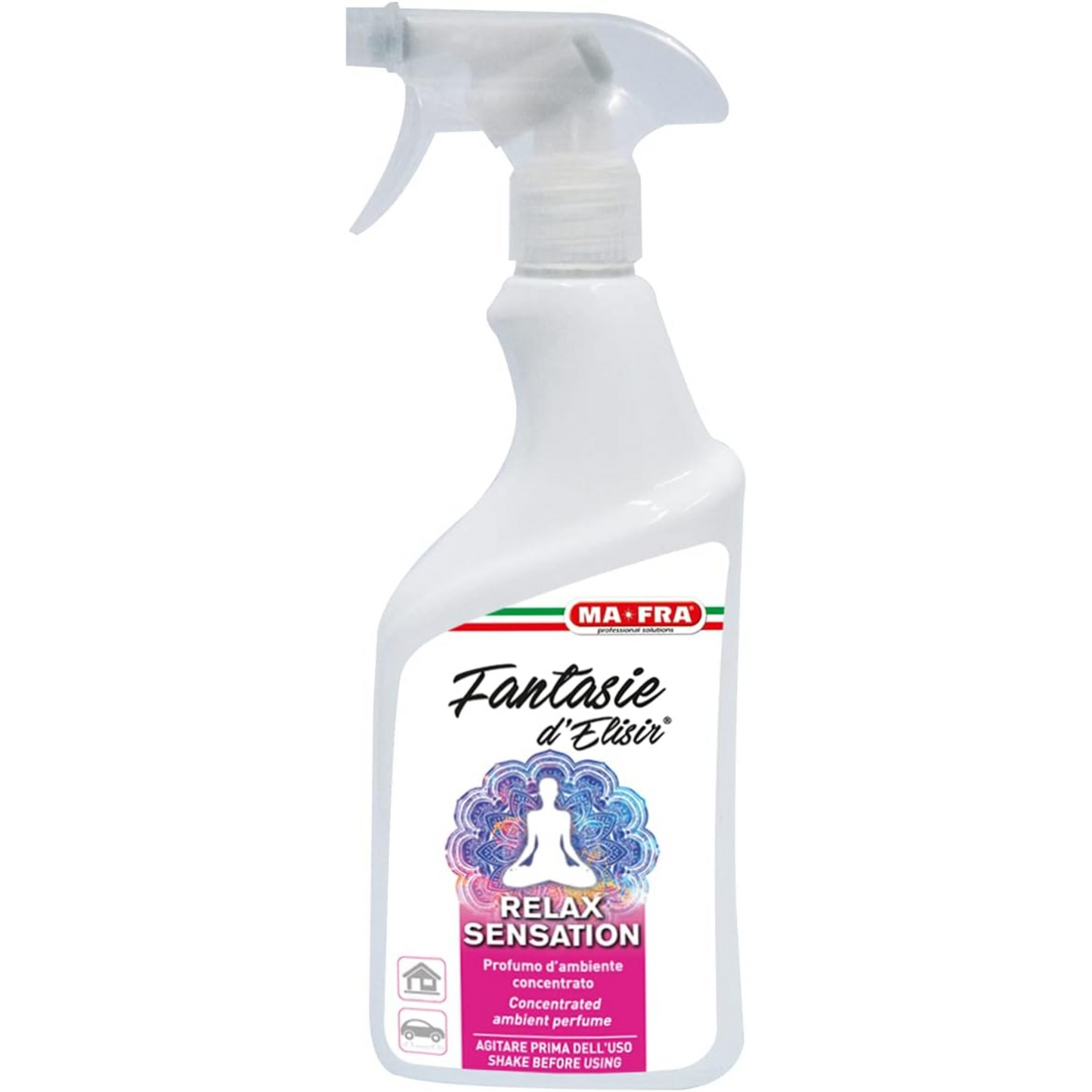 Mafra, Fantasie d'Elisir Relax Sensation, Profumatore per Auto e Ambienti con Fragranza di pino, 500ml