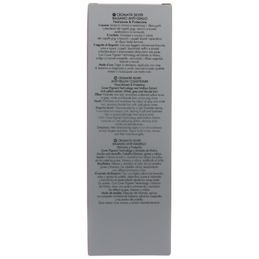 BIOPOINT Balsamo Anti-Giallo CROMATIX SILVER, Nutrizione e Protezione. Per Capelli Bianchi, Grigi e Biondi. Con Cover Pigment Technology Ed Estratto Di Malva 150ml