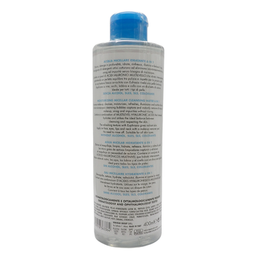 DERMOLAB Acqua Micellare Idratante 6 in 1, per Tutti i Tipi di Pelle, con Acido Ialuronico ed Eufrasia, Effetto Idratante e Luminoso, Deterge in Profondità,