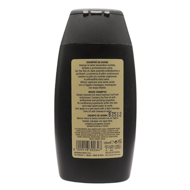 DERMOLAB UOMO Shampoo da Barba con Antibatterico, Effetto Purificante e Idratante, Deterge a Fondo Donando Morbidezza, Dermatologicamente Testato, 120 ml