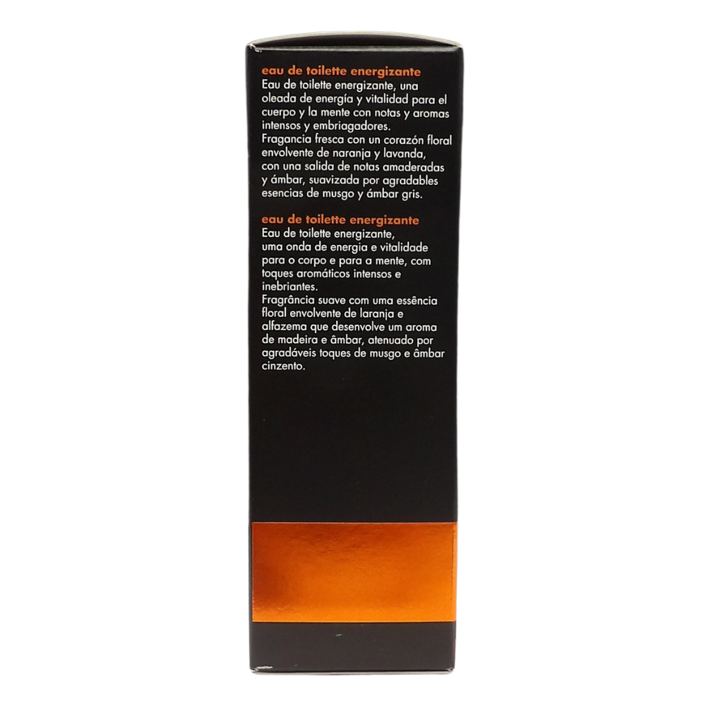 DERMOLAB UOMO Profumo Eau De Toilette Energizzante Original, Cuore Floreale di Arancio e Lavanda, Corpo Legnoso e Ambrato, Note di Muschio, 100 ml