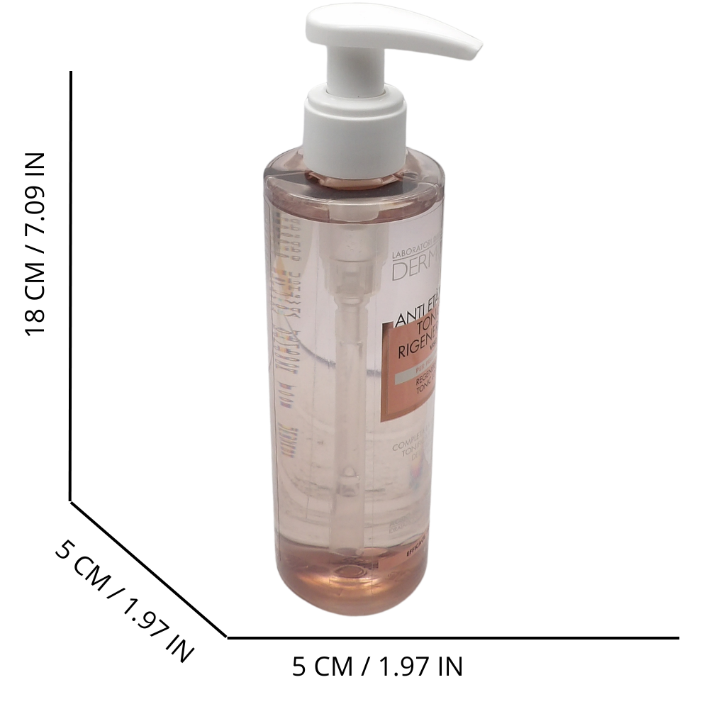 DERMOLAB Tonico Viso Antietà Plus per Pelli Mature, con Pool di Acido Ialuronico, Effetto Antiage e Tonificante, Deterge e Leviga le Rughe, Senza Alcool, Dermatologicamente Testato, 200 ml