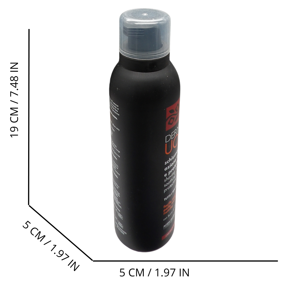 DERMOLAB UOMO Schiuma da Barba, per Tutti i Tipi di Pelle, Effetto Ammorbidente e Rigenerante, Facilita la Rasatura Donando un Senso di Benessere sulla Pelle, Dermatologicamente Testato, 200 ml