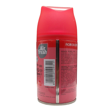 AIR FRESH Ricarica Spray Compatibile con gli Erogatori Automatici, Ideato per Donare ai Tuoi Ambienti un Piacevole Profumo, 250ml, Disponibile in Diverse Fragranze (Fiori di Loto) ASIN B0GT4TJKH8
