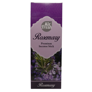 AIR FRESH Incenso Aromatico, Ottenuto Da Miscele Di Erbe, Cortecce, Fiori Ed Essenza Profumate. Ottimo Per Profumare Ambienti. Confezione Da 6 Astucci Da 20 Stick Ognuno (ROSMARINO)