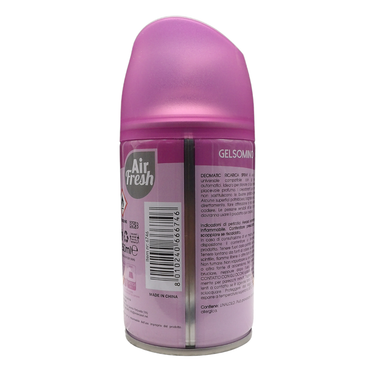 AIR FRESH Ricarica Spray Compatibile con gli Erogatori Automatici, Ideato per Donare ai Tuoi Ambienti un Piacevole Profumo, 250ml, Disponibile in Diverse Fragranze (Gelsomino)