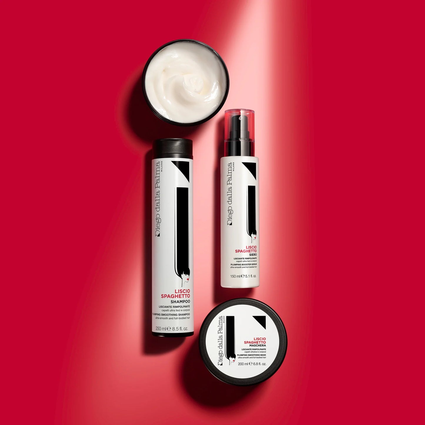 Diego dalla Palma | LISCIOSPAGHETTO - Crema LISCIANTE, Crema Capelli Liscio Perfetto, Antistatico e Anti-umiditĂ a Lunga Durata, 125ml