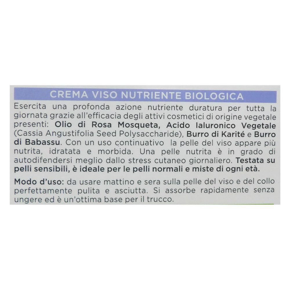 I PROVENZALI, ROSA MOSQUETA BIO CREMA VISO 24H NUTRIENTE PELLI NORMALI - MISTE 50 ML