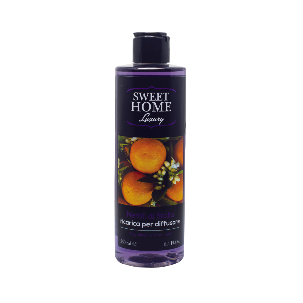 Sweet Home Luxury, Ricarica Diffusore Profuma Ambienti, Fragranza Neroli di Sicilia 250ml