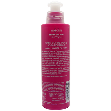 BIOPOINT Siero Doppie Punte, 5 volte più forti, lunghi e protetti. Sigilla e rinforza lunghezze e doppie punte. Agisce sulle lunghezze del capello, sigillando e rinforzando le doppie punte 150ml