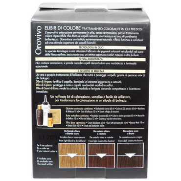 Biopoint Orovivo - Elisir di Colore, Set Tinta Capelli in Olio Senza Ammoniaca, Azione Nutriente e Illuminante, Dona un Colore Intenso e Brillante, 142 ml n° 7.00