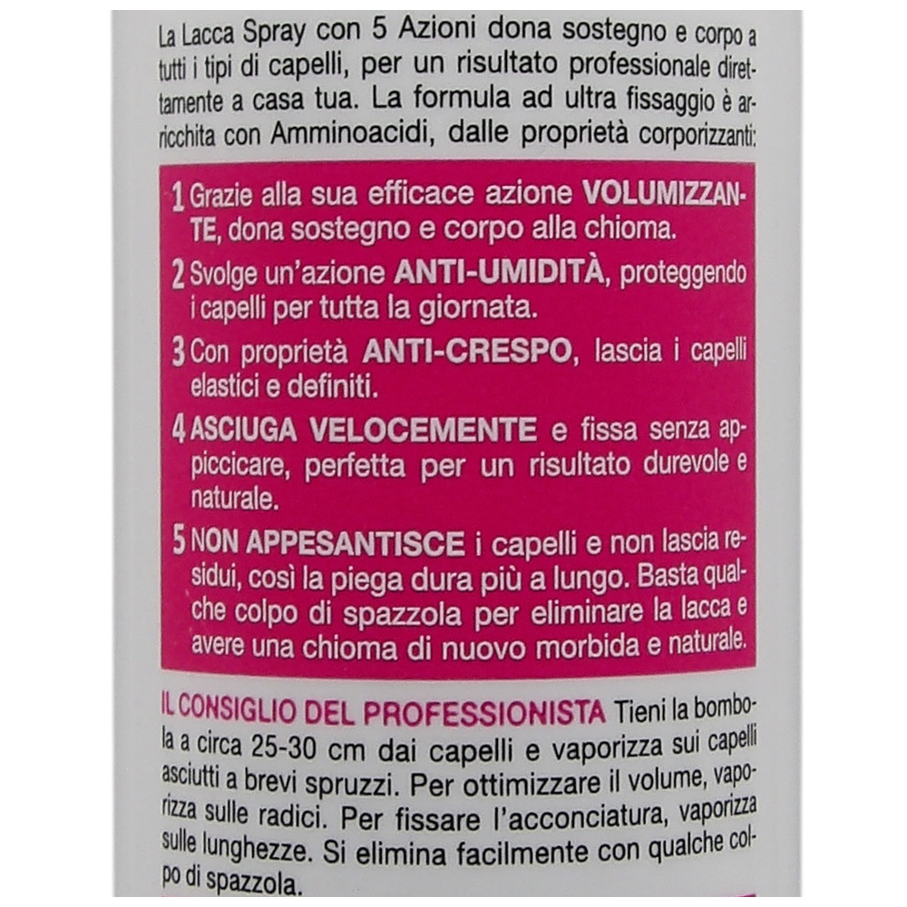 Biopoint Professional Hair Program - Lacca Spray con GAS, Arricchita con Amminoacidi, Ultra fissaggio, 300ml
