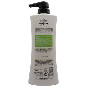 BIOPOINT Shampoo PURIFICANTE Con Estratto Di Limone, Per Capelli Grassi. Sebo-Normalizzante, 5 Azioni 400ml