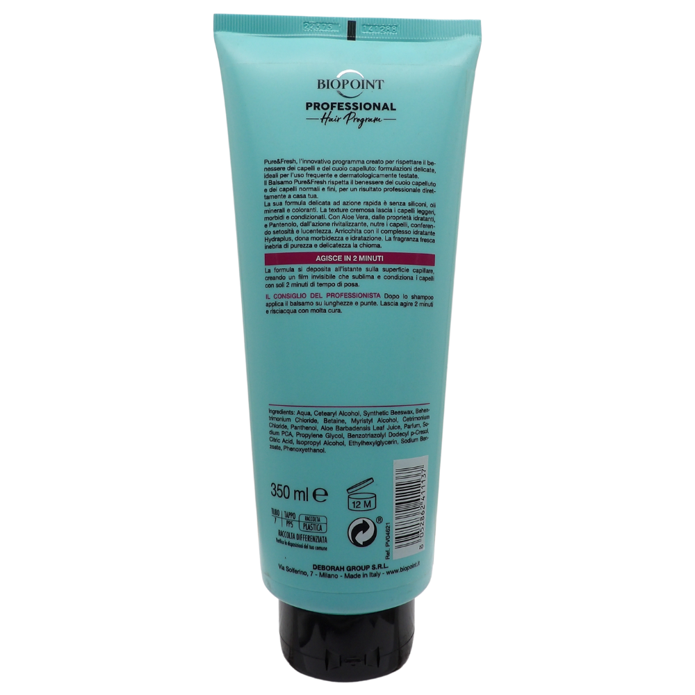 Biopoint Professional Pure & Fresh Balsamo Capelli Normali E Fini Tubo 350 ml