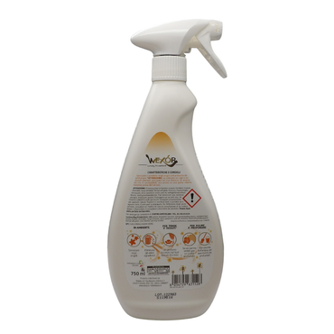 Wexór DEOBOOSTER Armonia Arancione, Essenza Multiuso Spray con Microcapsule Lunghissima Durata. Profumo Di MONOJ DI TAHITI, LIME e FIORI DEL BRASILE 750ml