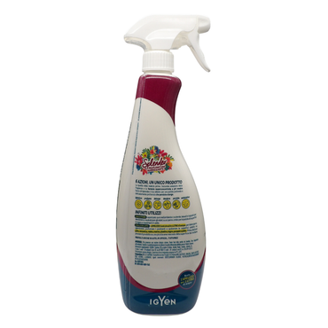 SPLENDEO Detergente Multiuso Spray, Il Profumatore Igienizzante Superconcentrato, GEMME DEL BOSCO. Deterge a Fondo, Rimuove Germi e Batteri, 48h di Pulito Profumato 750ml