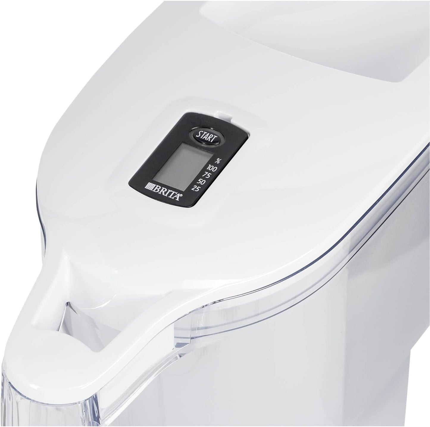 BRITA Caraffa Filtrante Aluna per acqua, Bianco (2.4l) - incl. 1 Filtro MAXTRA+ per la riduzione di cloro, calcare e impurità