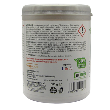 SMAPIU Lisciva, come una volta- Detergente e Sgrassante 100% eco - 500 gr (1)