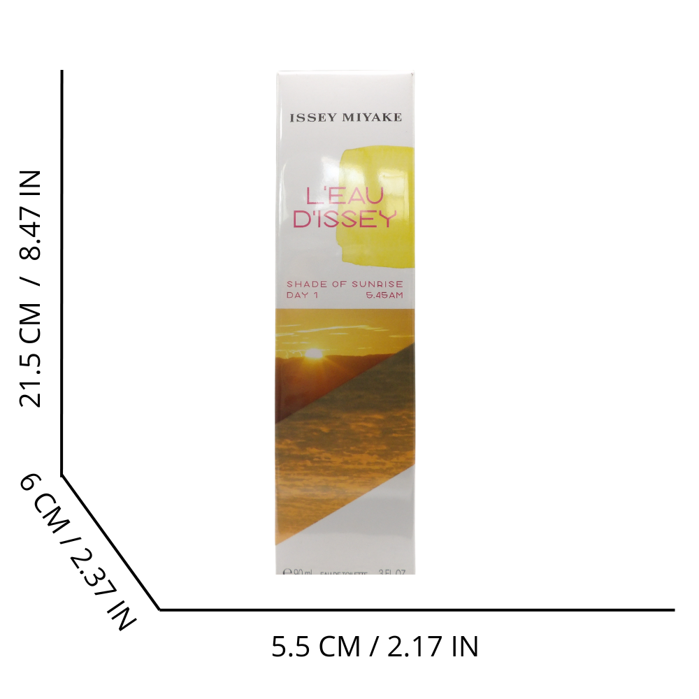 ISSEY Miyake Ladies L'eau D'issey Shade of Sunrise day 1, 5.45 am, EDT Spray Fragrances, 90 ml