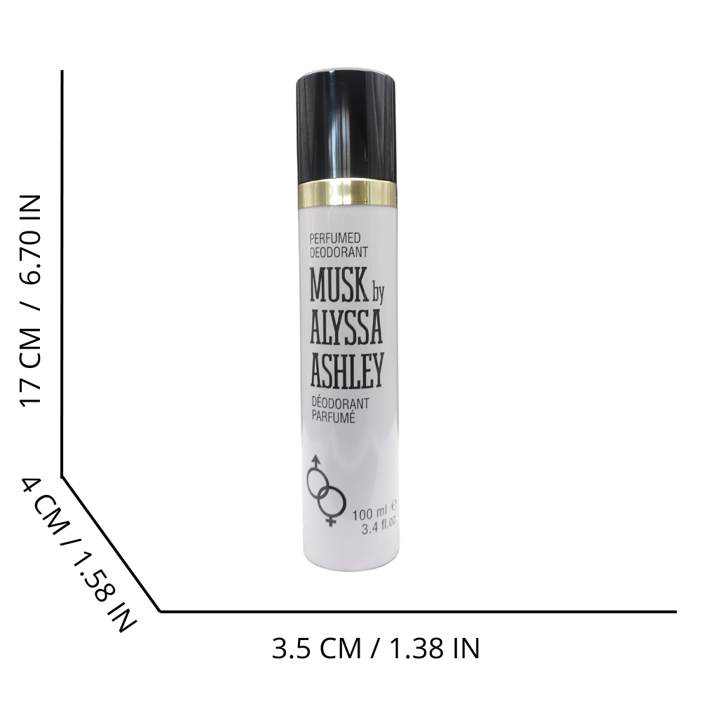 ALYSSA Ashley, Perfumed Deodorant Musk - Deodorante, 100 ml