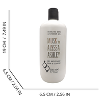 ALYSSA Ashley Musk Gel Bagno Doccia Idratante e Profumato, particolarmente delicato, 500 ml