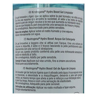NEUTROGENA, Hydro Boost Acqua Gel Detergente Viso, Detergente schiumogeno viso con Acido Ialuronico e agenti idratanti, Gel detergente con azione struccante, 200 ml