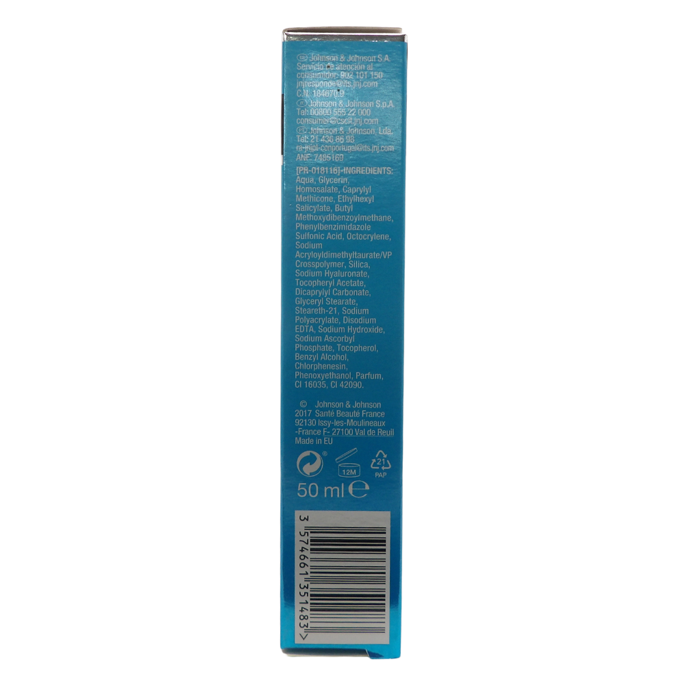 NEUTROGENA, Hydro Boost Urban Protect Fluida Idratante SPF 25, Crema solare viso idratante contro raggi UV e inquinamento, Protezione solare viso in fluido con Acido Ialuronico e Vitamina C, 50 ml