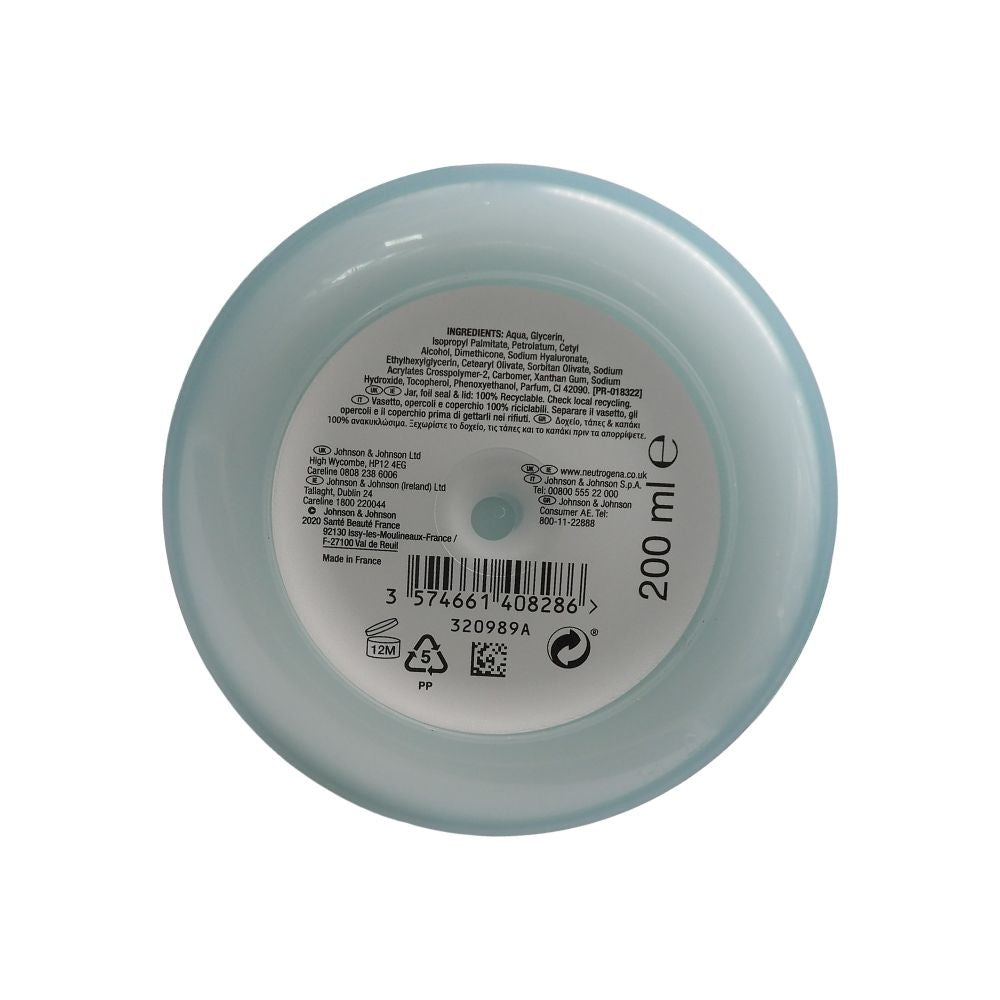 NEUTROGENA, Hydro Boost Balsamo Corpo Sorbetto, Crema idratante corpo dalla texture ultra-leggera arricchita con Acido Ialuronico nutriente, pelle secca e sensibile, 200 ml