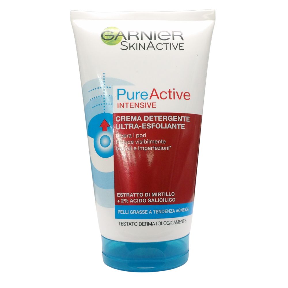 GARNIER Pure Active Intensive Detergente Esfoliante Anti Brufoli 150ml