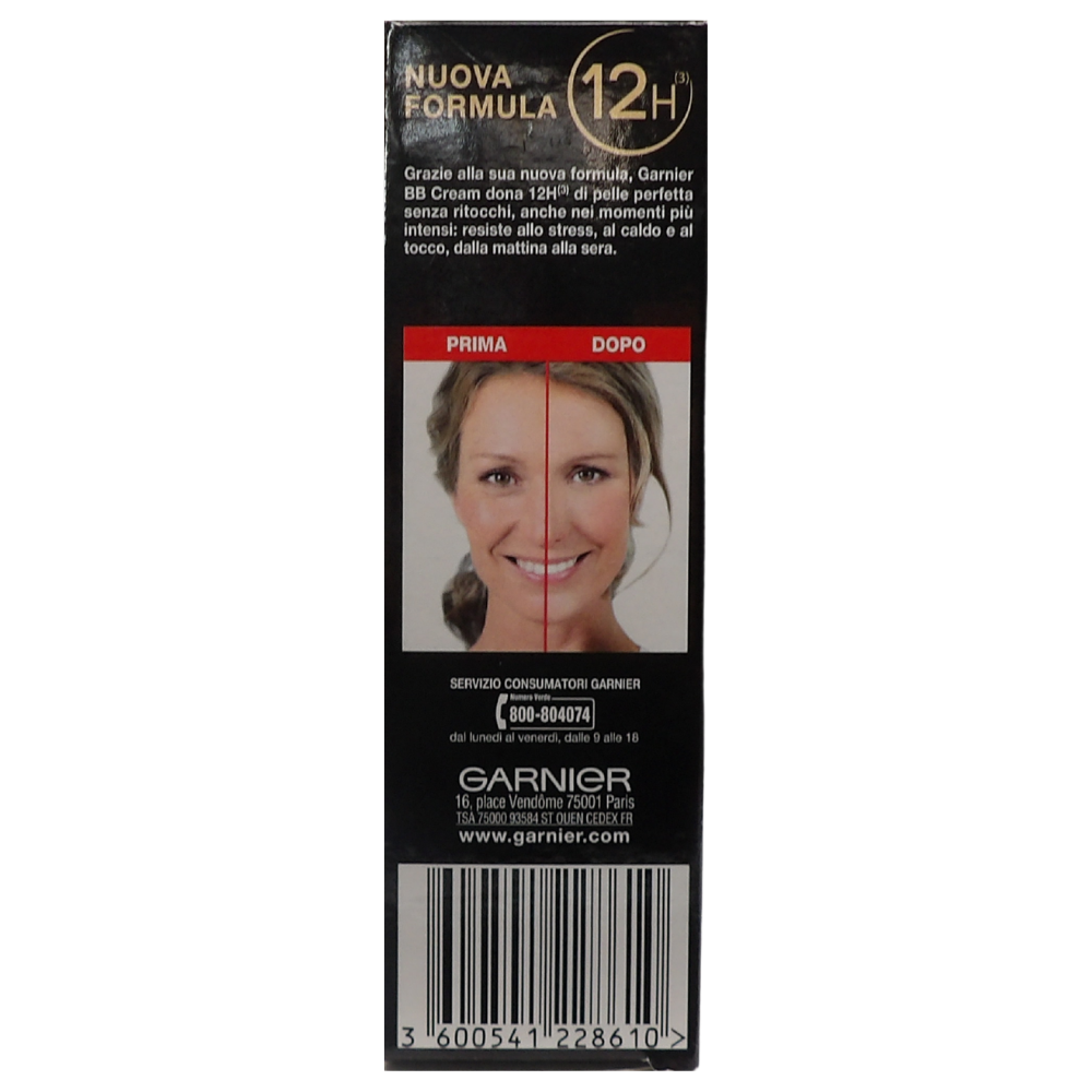 GARNIER BB Cream Anti-Età Crema Viso di Pelle 5 in 1, 50 ml, Medio-Scuro