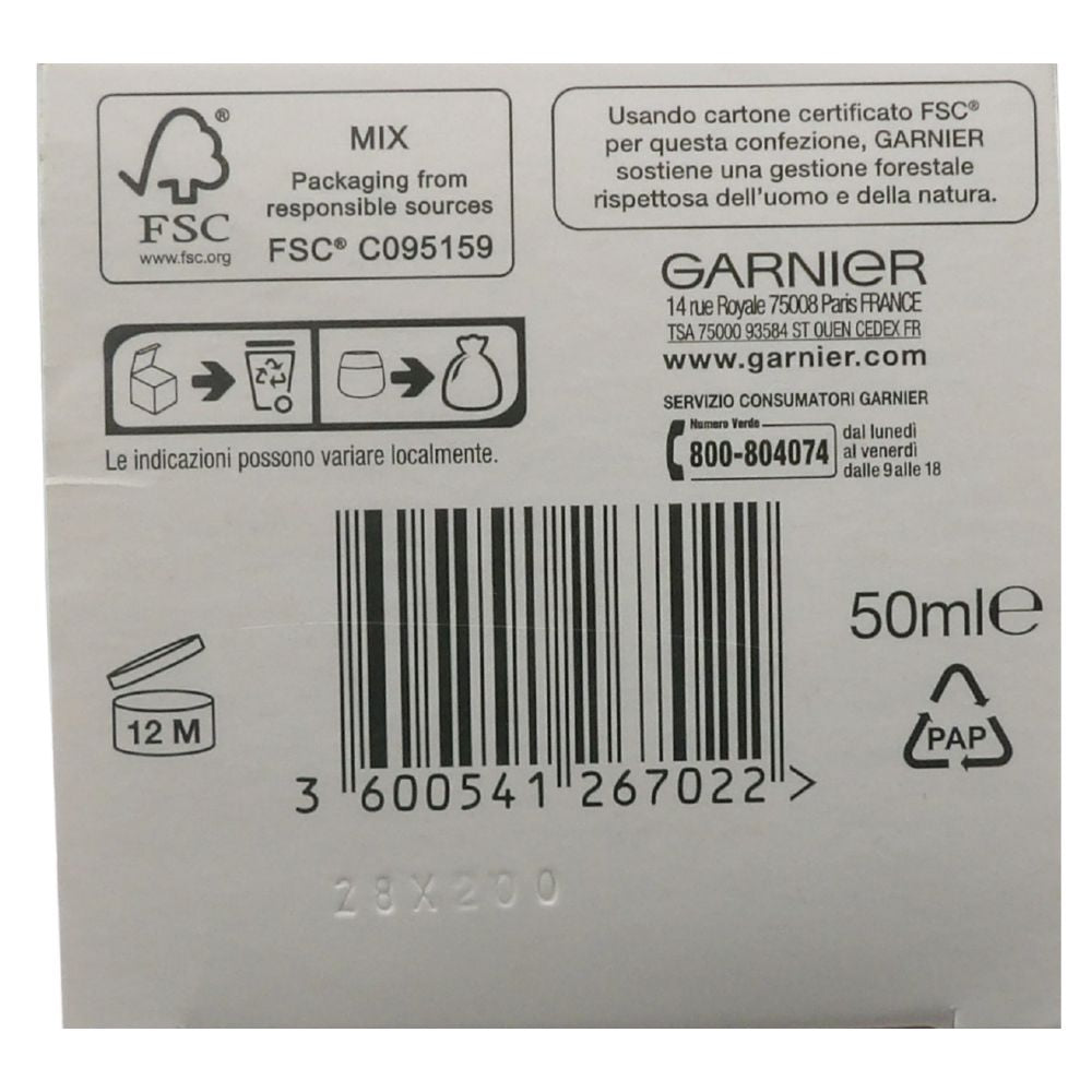 GARNIER Crema Viso Idratante Opacizzante SkinActive, Ottima per Pelli Miste o Grasse, Arricchita con The Verde, 50 ml