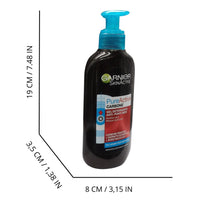 GARNIER Gel Anti-imperfezioni Pure Active Intense, Rimuove Punti Neri Ed Eccesso Di Sebo, 200 ml.