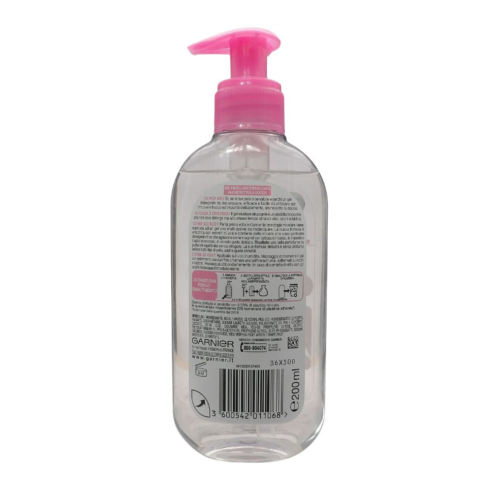 GARNIER Skin Active Gel Micellare Struccante Viso Pelli Sensibili 200ml