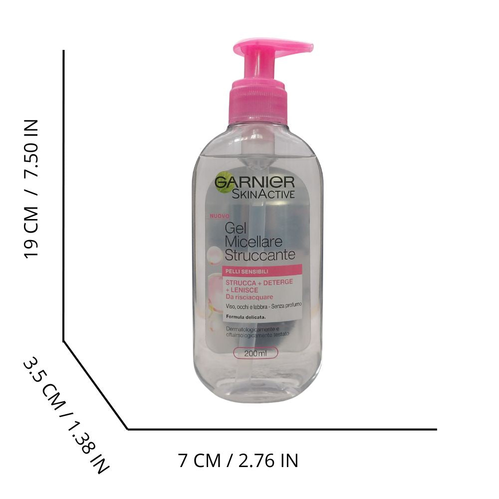 GARNIER Skin Active Gel Micellare Struccante Viso Pelli Sensibili 200ml