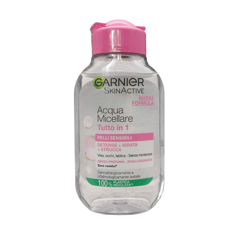 GARNIER Acqua Micellare Pelli Sensibili, Strucca, Deterge E Lenisce Senza Risciacquo, 100ml