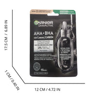GARNIER SKIN ACTIVE AHA + BHA MASCHERA SIERO CON CARBONE 28 gr