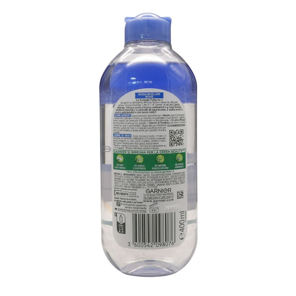 GARNIER Acqua Micellare Bifase con Fiordaliso 400ml
