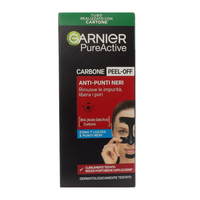 GARNIER Maschera Peel-Off Pure Active Charcoal, Gel Detergente Arricchito con Carbone e Acido Salicidico, per La Zona T, Anti Imperfezioni e Punti Neri, 50ml