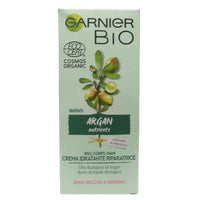 GARNIER Bio Crema Multiuso Riparatrice Naturale, Formula con Argan Idratante e Nutriente, Burro Karité Biologico, per Zone Secche o Screpolate, Adatta a Pelli Sensibili, 50ml