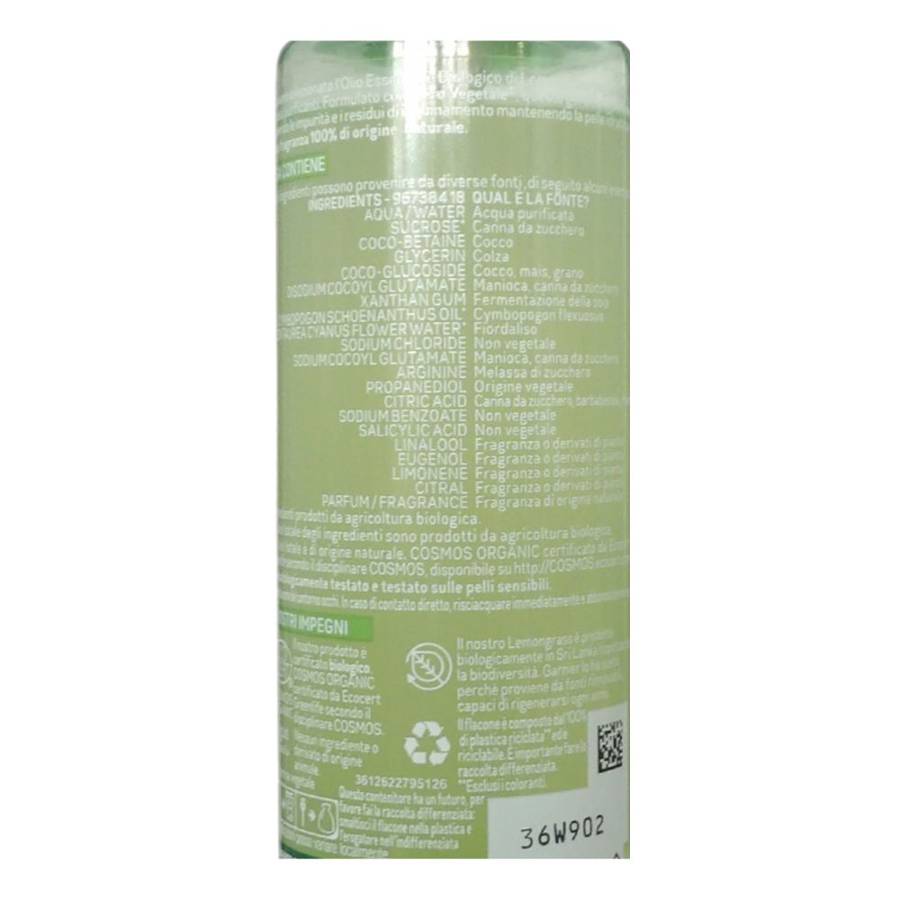 GARNIER Gel detergente viso detox lemongrass rinfrescante, 150ml