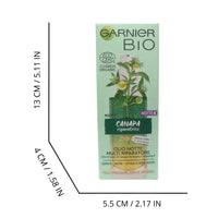 GARNIER Olio Viso Notte Bio, Olio Notte Multi Riparatore Con Olio Di Semi Di Canapa Biologico E Vitamina E, Per Pelli Stressate, Anche Sensibili E Prime Rughe, 30 ml